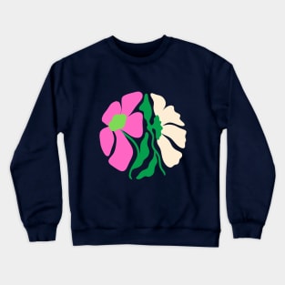 Beautiful Summer Floral Illustration Art T-shirt Crewneck Sweatshirt